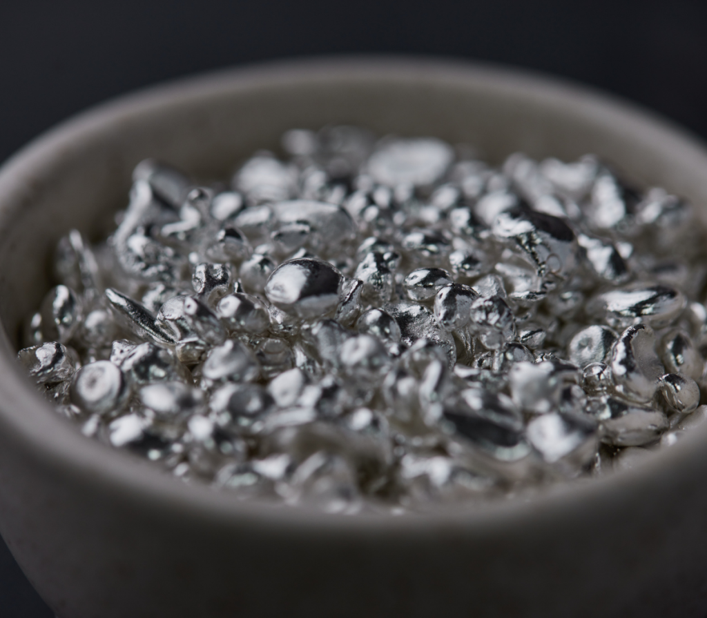 Silver Grain and Ingot